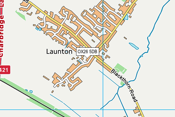 OX26 5DB map - OS VectorMap District (Ordnance Survey)