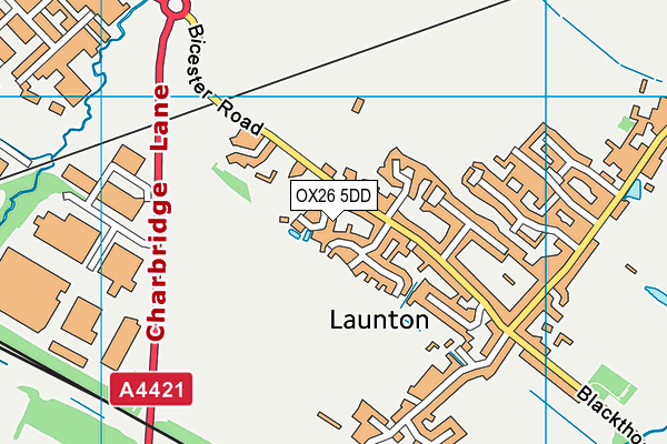 OX26 5DD map - OS VectorMap District (Ordnance Survey)