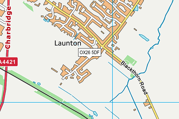 OX26 5DF map - OS VectorMap District (Ordnance Survey)