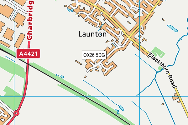OX26 5DG map - OS VectorMap District (Ordnance Survey)