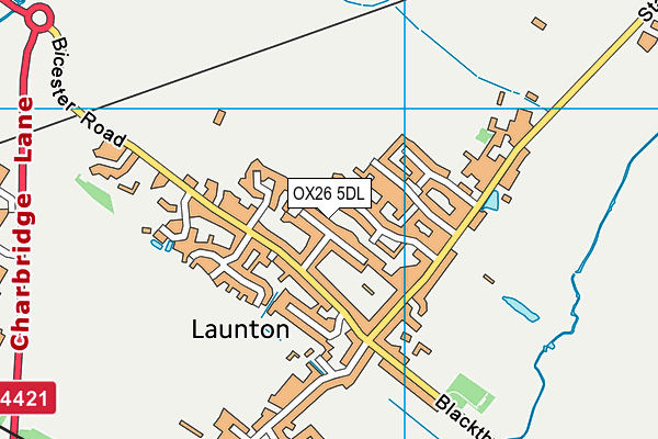 OX26 5DL map - OS VectorMap District (Ordnance Survey)