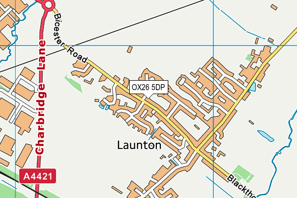 Launton Playing Field Association  map (OX26 5DP) - OS VectorMap District (Ordnance Survey)
