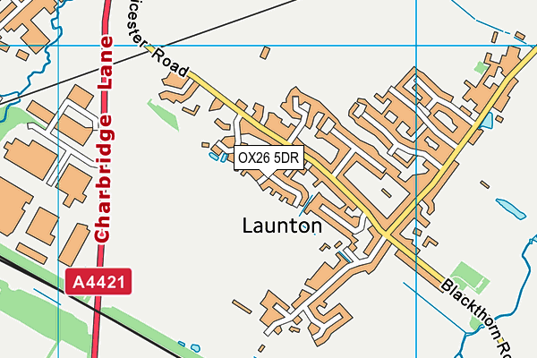 OX26 5DR map - OS VectorMap District (Ordnance Survey)
