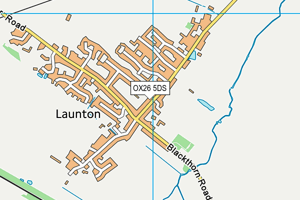 OX26 5DS map - OS VectorMap District (Ordnance Survey)