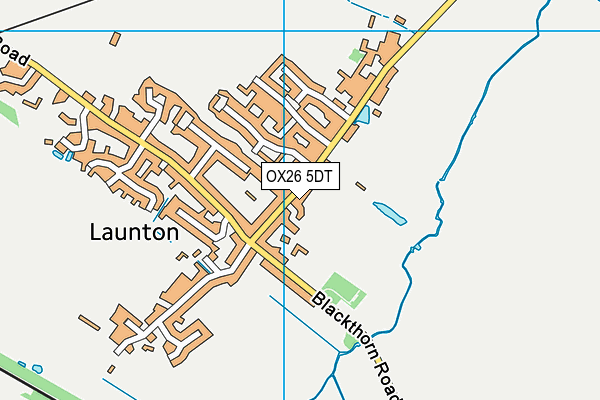 OX26 5DT map - OS VectorMap District (Ordnance Survey)