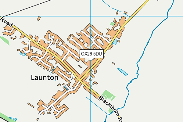 OX26 5DU map - OS VectorMap District (Ordnance Survey)