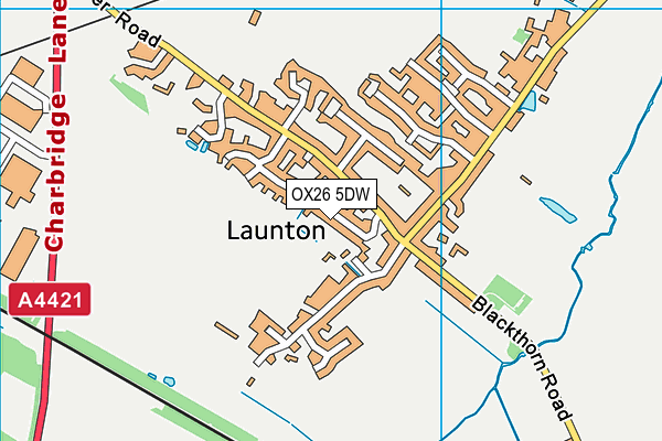 OX26 5DW map - OS VectorMap District (Ordnance Survey)