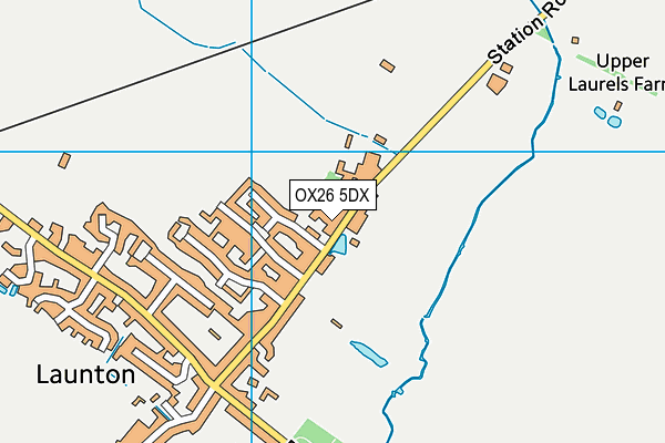 OX26 5DX map - OS VectorMap District (Ordnance Survey)