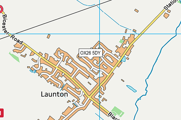 OX26 5DY map - OS VectorMap District (Ordnance Survey)