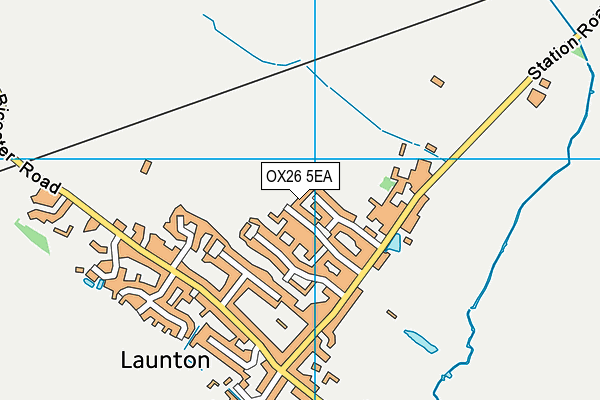 OX26 5EA map - OS VectorMap District (Ordnance Survey)