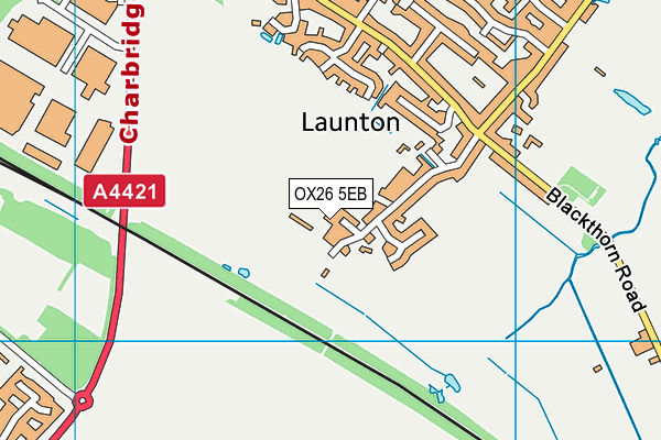 OX26 5EB map - OS VectorMap District (Ordnance Survey)