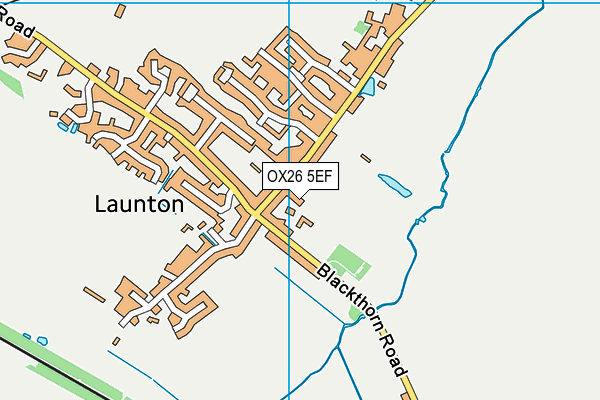 OX26 5EF map - OS VectorMap District (Ordnance Survey)