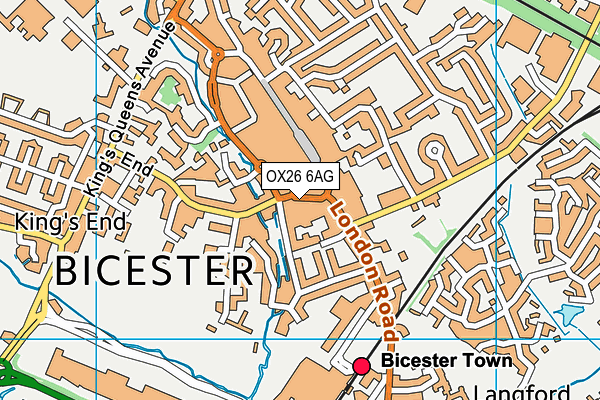 OX26 6AG map - OS VectorMap District (Ordnance Survey)