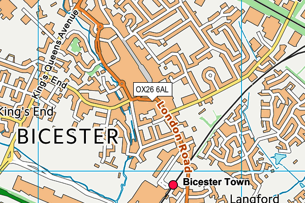 OX26 6AL map - OS VectorMap District (Ordnance Survey)