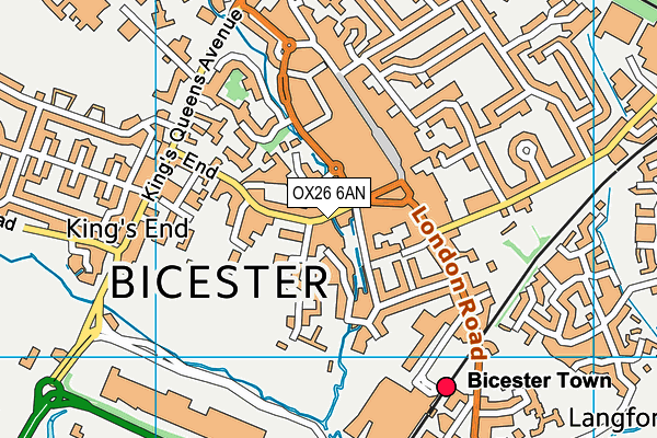 OX26 6AN map - OS VectorMap District (Ordnance Survey)