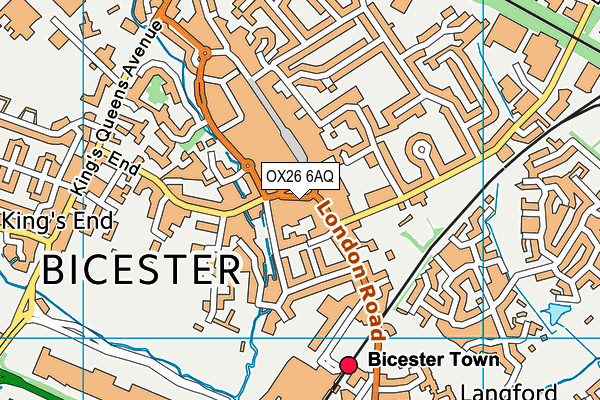 OX26 6AQ map - OS VectorMap District (Ordnance Survey)