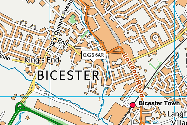 OX26 6AR map - OS VectorMap District (Ordnance Survey)