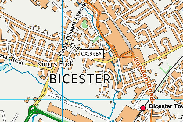 OX26 6BA map - OS VectorMap District (Ordnance Survey)