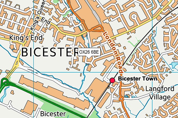 OX26 6BE map - OS VectorMap District (Ordnance Survey)