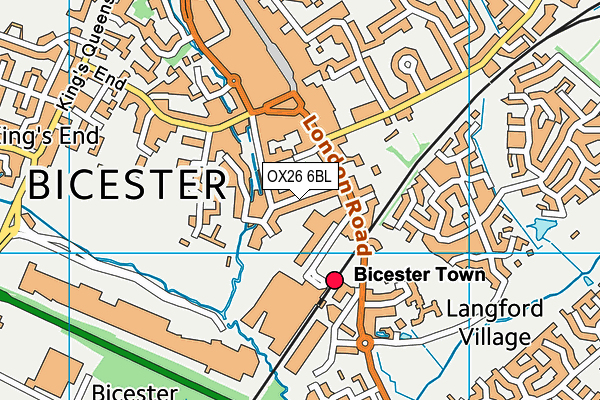 OX26 6BL map - OS VectorMap District (Ordnance Survey)
