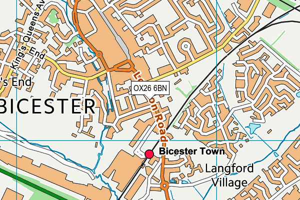 OX26 6BN map - OS VectorMap District (Ordnance Survey)