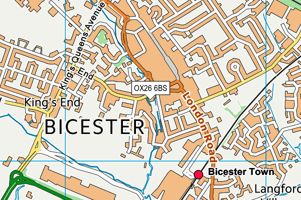 OX26 6BS map - OS VectorMap District (Ordnance Survey)