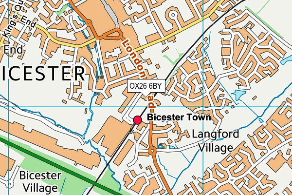 OX26 6BY map - OS VectorMap District (Ordnance Survey)