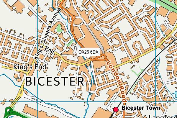 OX26 6DA map - OS VectorMap District (Ordnance Survey)