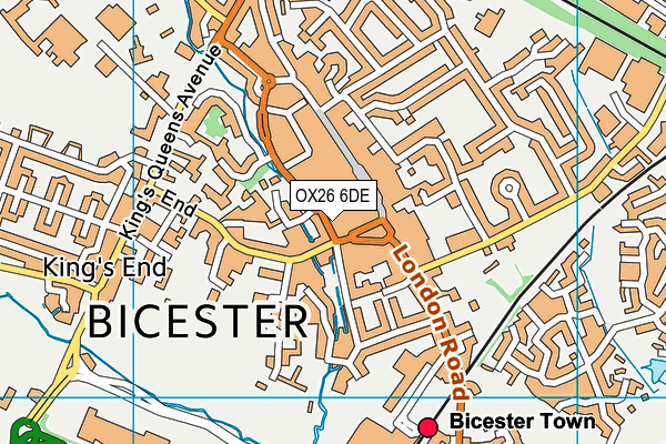 OX26 6DE map - OS VectorMap District (Ordnance Survey)