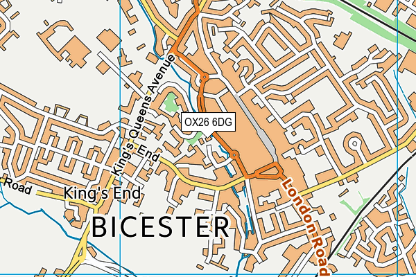 OX26 6DG map - OS VectorMap District (Ordnance Survey)