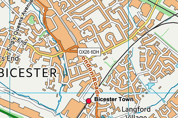 OX26 6DH map - OS VectorMap District (Ordnance Survey)