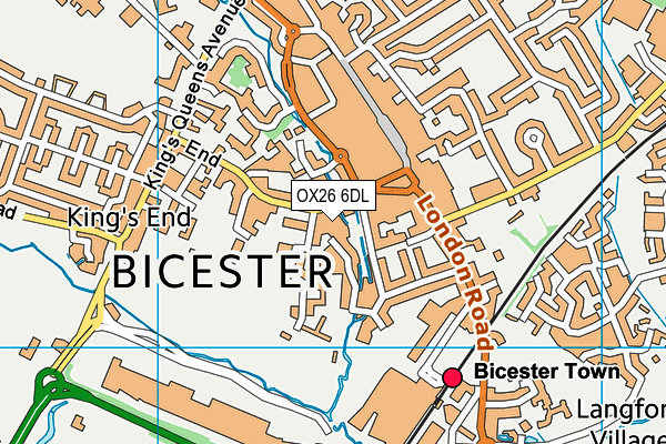 OX26 6DL map - OS VectorMap District (Ordnance Survey)