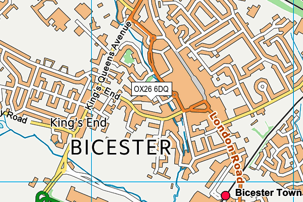 OX26 6DQ map - OS VectorMap District (Ordnance Survey)