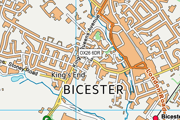 OX26 6DR map - OS VectorMap District (Ordnance Survey)