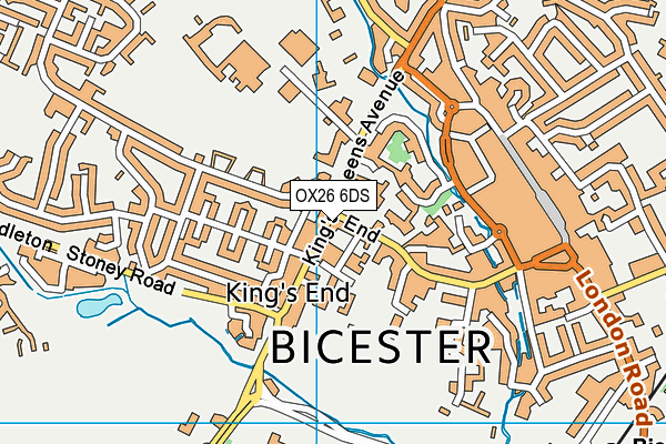 OX26 6DS map - OS VectorMap District (Ordnance Survey)