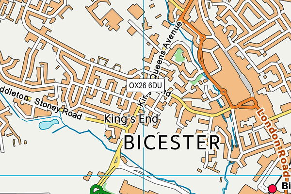 OX26 6DU map - OS VectorMap District (Ordnance Survey)