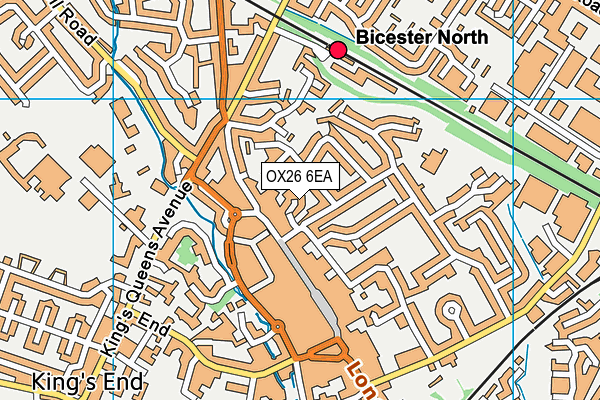 OX26 6EA map - OS VectorMap District (Ordnance Survey)