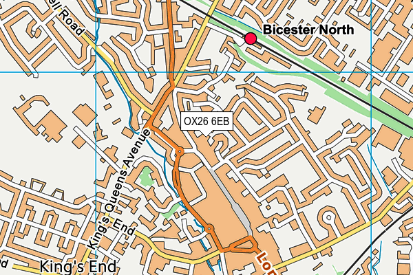 OX26 6EB map - OS VectorMap District (Ordnance Survey)