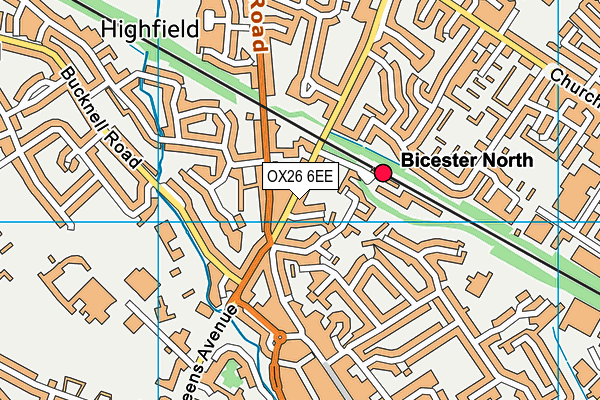 OX26 6EE map - OS VectorMap District (Ordnance Survey)