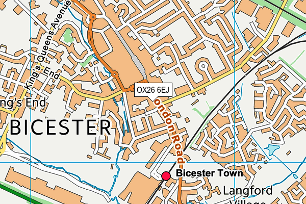 OX26 6EJ map - OS VectorMap District (Ordnance Survey)