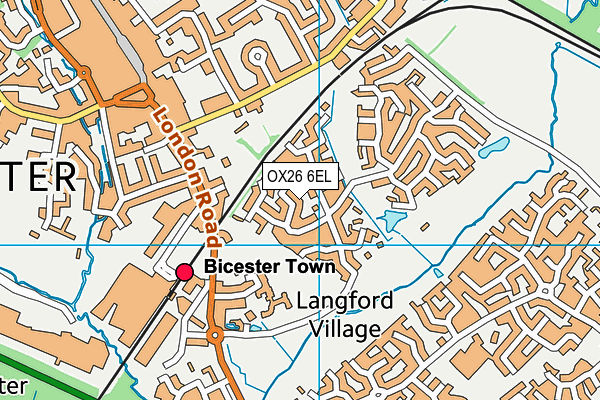 OX26 6EL map - OS VectorMap District (Ordnance Survey)