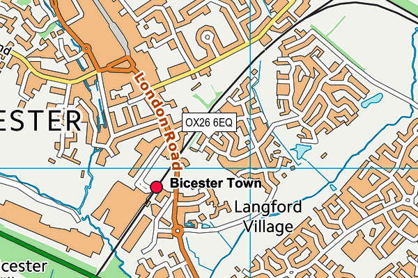 OX26 6EQ map - OS VectorMap District (Ordnance Survey)