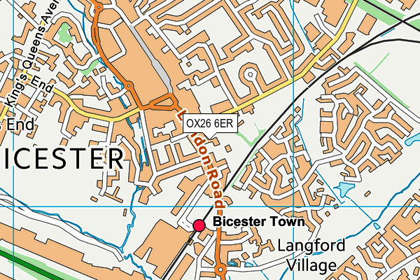 OX26 6ER map - OS VectorMap District (Ordnance Survey)