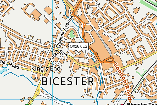 OX26 6ES map - OS VectorMap District (Ordnance Survey)