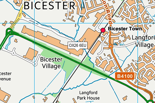 OX26 6EU map - OS VectorMap District (Ordnance Survey)