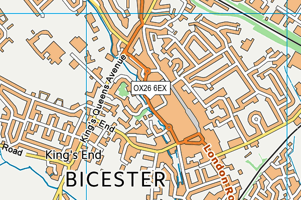 OX26 6EX map - OS VectorMap District (Ordnance Survey)