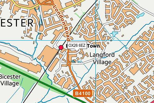 OX26 6EZ map - OS VectorMap District (Ordnance Survey)