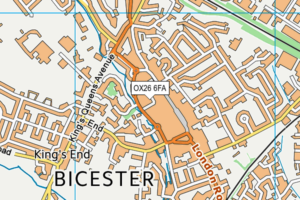 Anytime Fitness (Bicester) map (OX26 6FA) - OS VectorMap District (Ordnance Survey)
