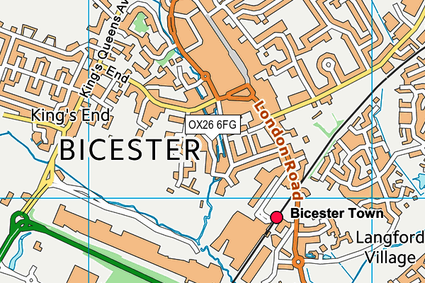 OX26 6FG map - OS VectorMap District (Ordnance Survey)