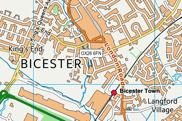 OX26 6FN map - OS VectorMap District (Ordnance Survey)